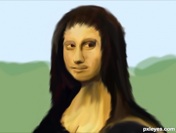 Creation of Modern Monalisa: Step 7